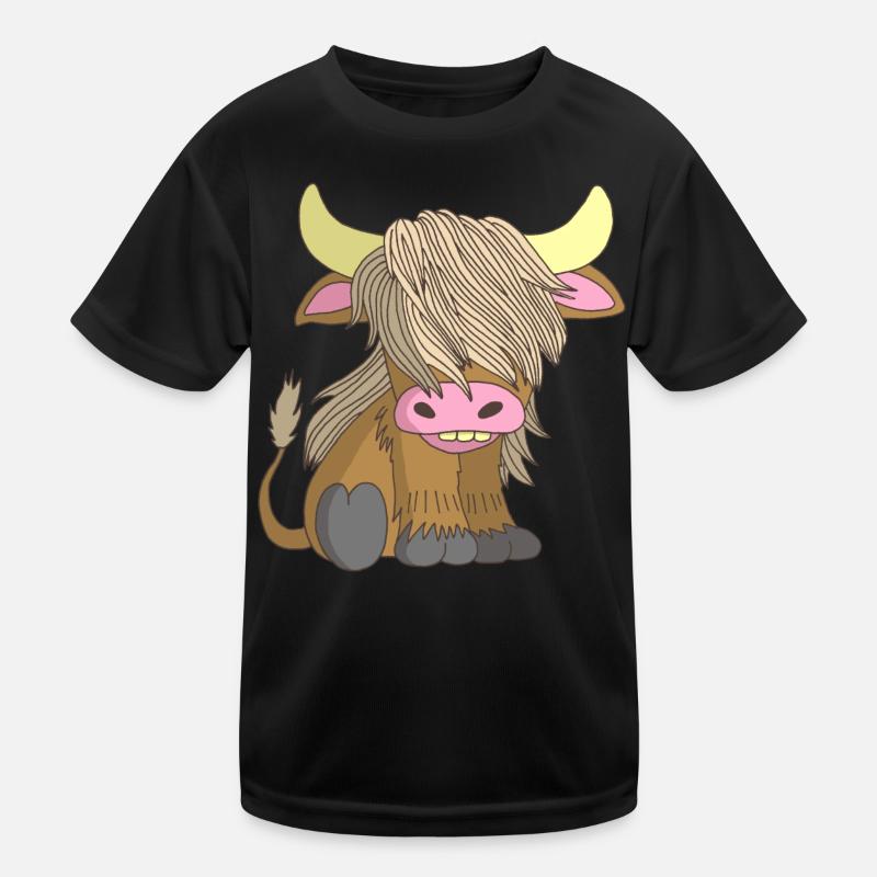 Vache à poil long T-shirt sport Enfant