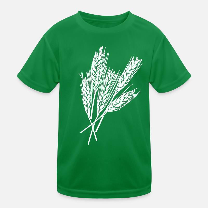 5 wheat ears Kids Functional T-Shirt