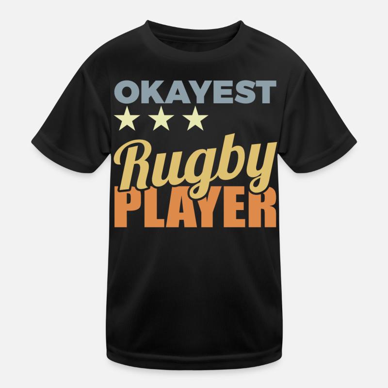 Average rugby player Kids Functional T-Shirt