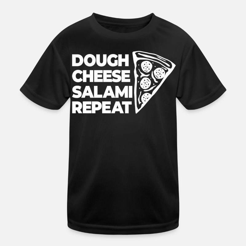 Dough Cheese Salami Again Kids Functional T-Shirt