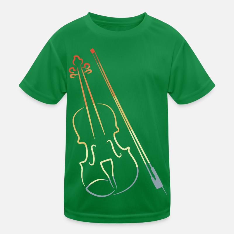 Violine und Bogen Kinder Funktions-T-Shirt
