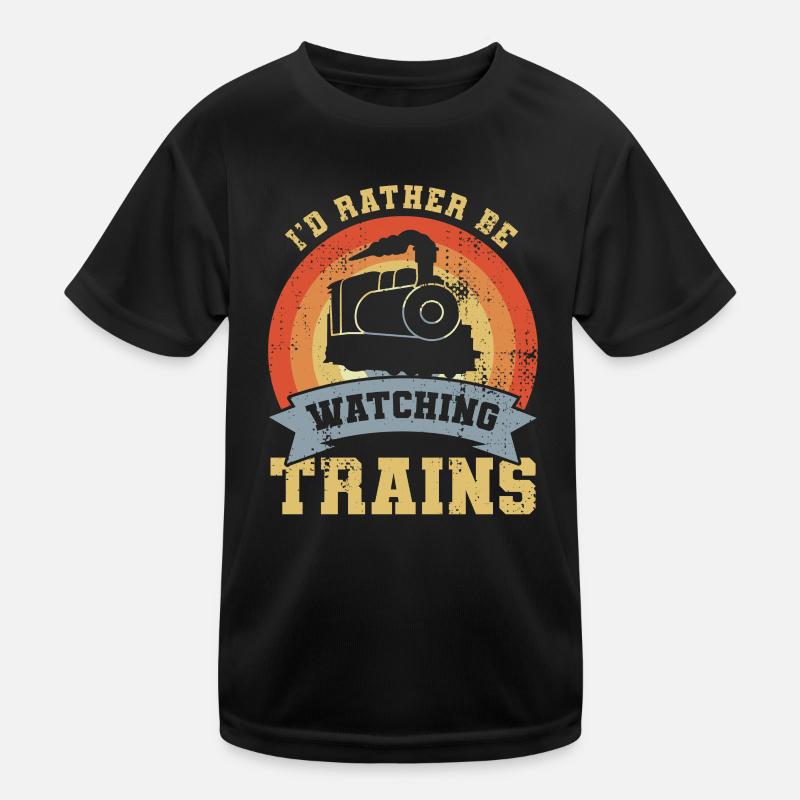 Lustiges Eisenbahner Kinder Funktions-T-Shirt