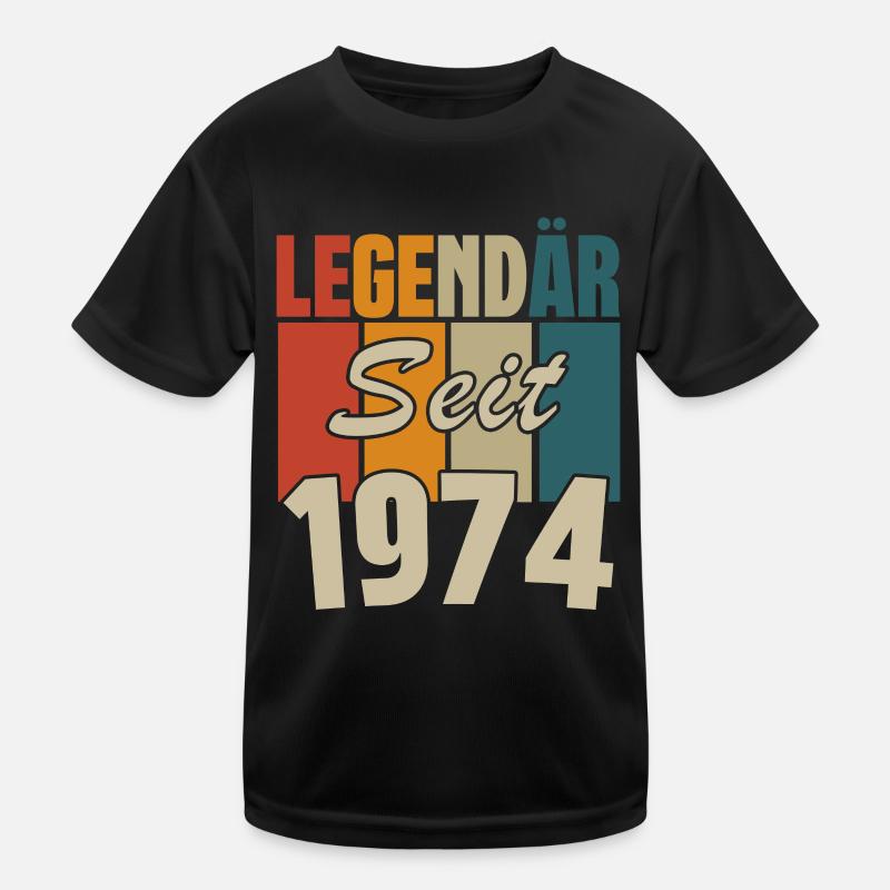 Legendär seit 1974 Kinder Funktions-T-Shirt