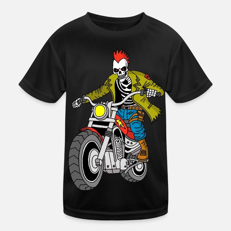 Der Biker aus der Hölle Kinder Funktions-T-Shirt