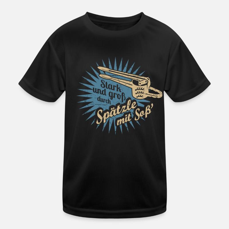 Spätzle mit Soß' Kinder Funktions-T-Shirt