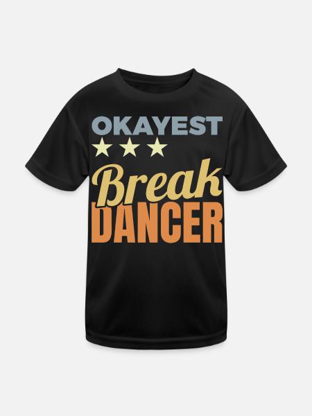 Breakdancer moyen - T-shirt sport Enfant - noir - Devant