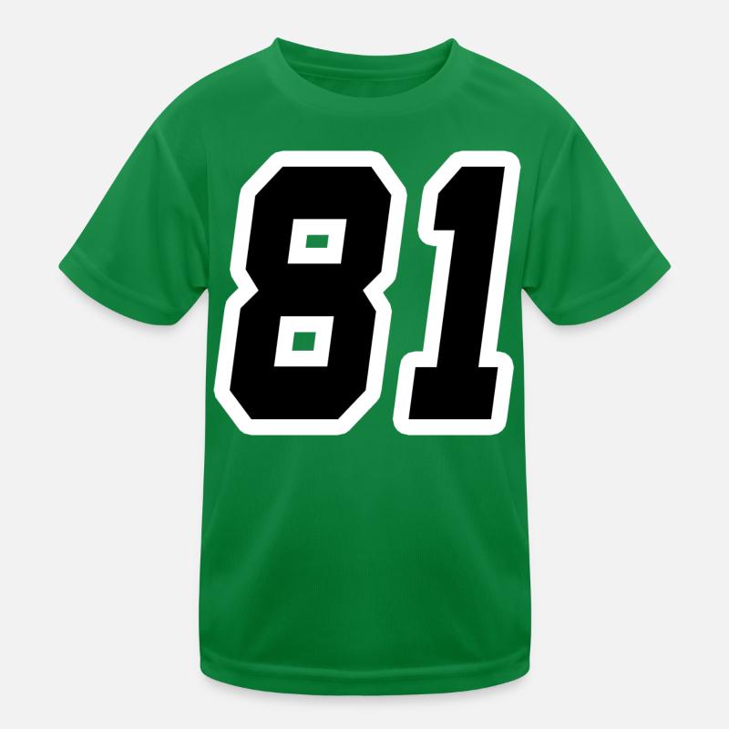 Nummer einundachtzig 81 Kinder Funktions-T-Shirt