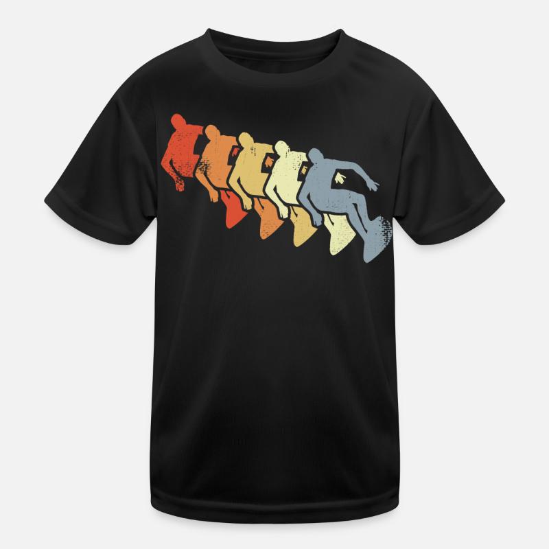Surfing Retro Look Kids Functional T-Shirt