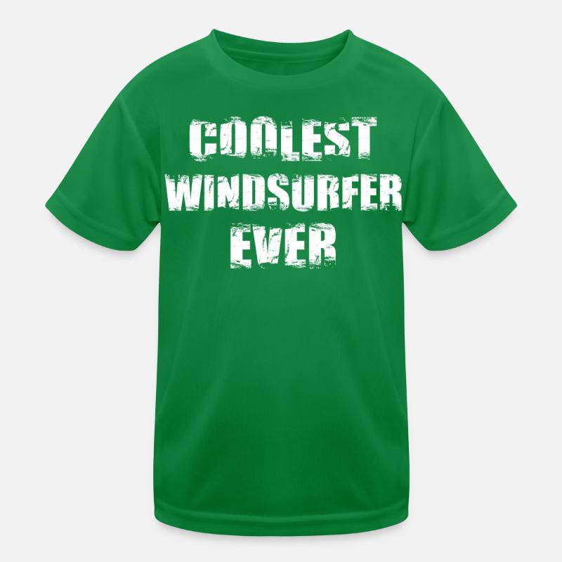 Coolest Windsurfer Ever Kids Functional T-Shirt