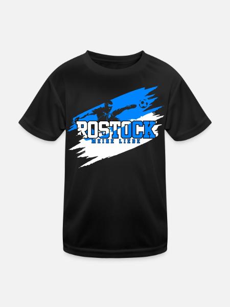 Rostock Soccer Nord Mon Amour - T-shirt sport Enfant - noir - Devant