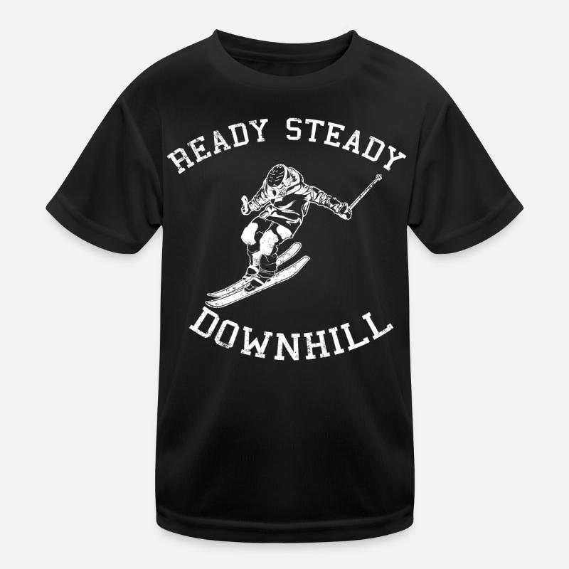 Ready Steady Downhill Kinder Funktions-T-Shirt