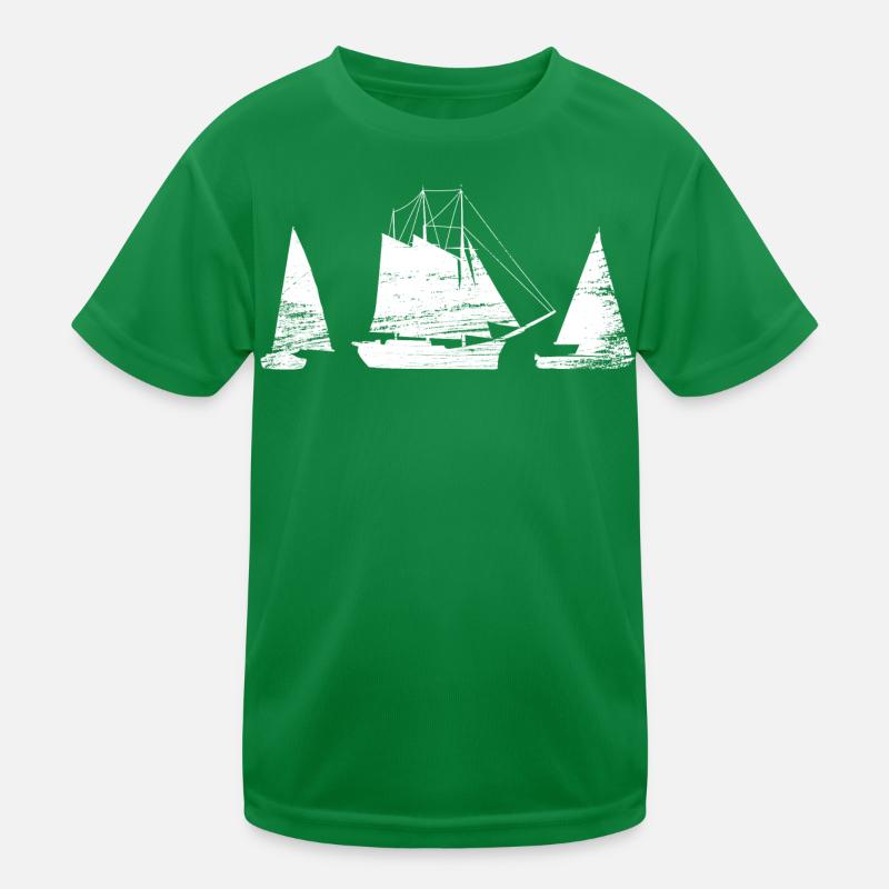 Sailboat Kids Functional T-Shirt