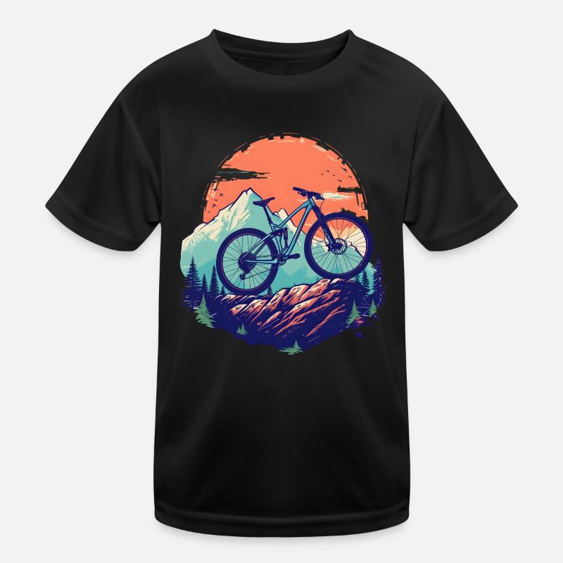 Mountainbiken Kinder Funktions-T-Shirt