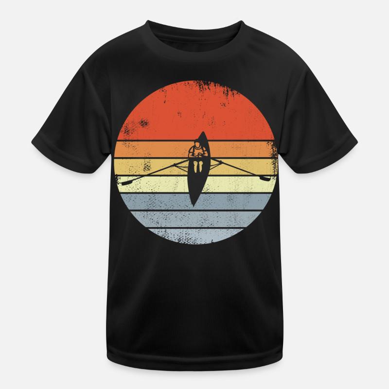 Dessin de bateau à rames Vintage T-shirt sport Enfant