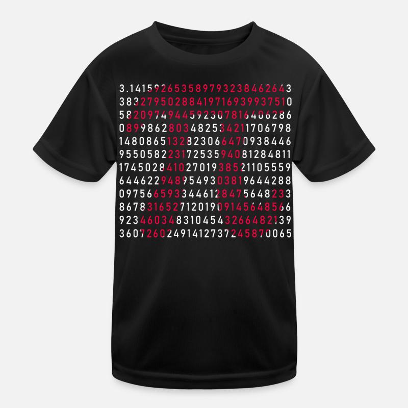 Pi Tag - Kinder Funktions-T-Shirt - Schwarz