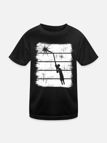 Welding electrode - Kids Functional T-Shirt - black - Front