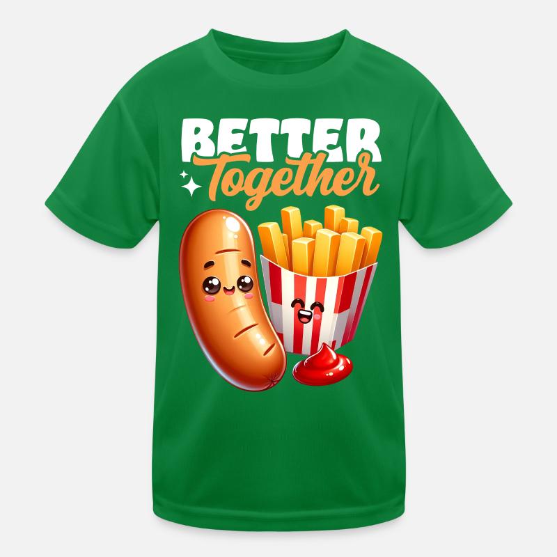 Mieux ensemble – Collation de frites Bratwurst T-shirt sport Enfant