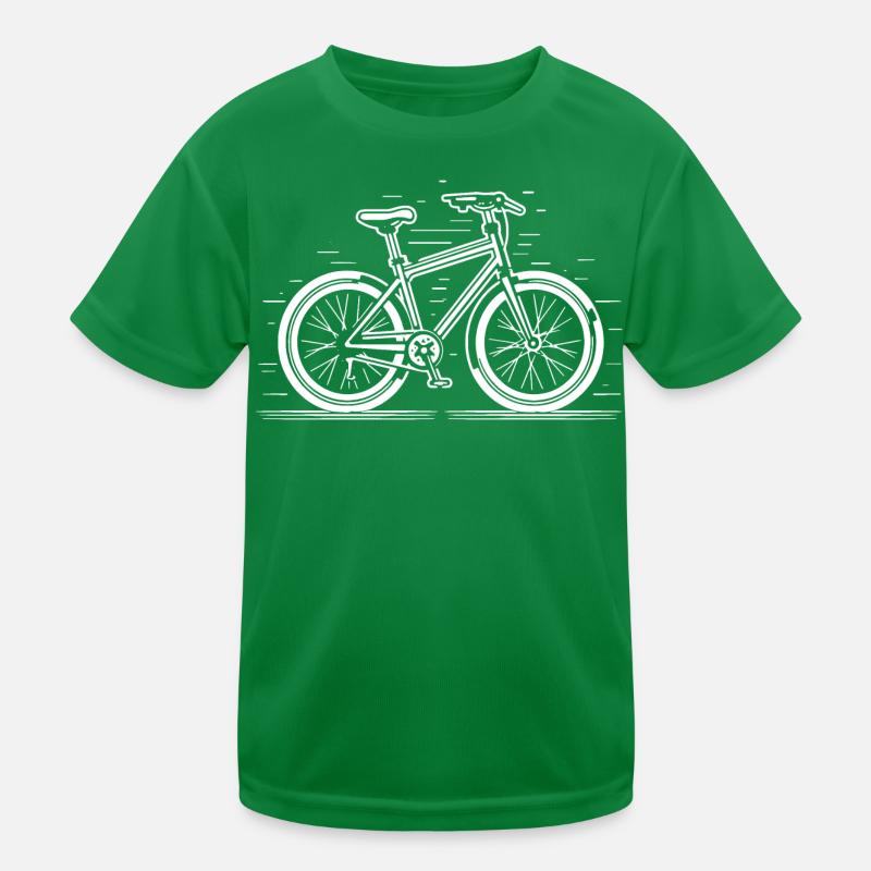 Bicycle Illustration Kids Functional T-Shirt