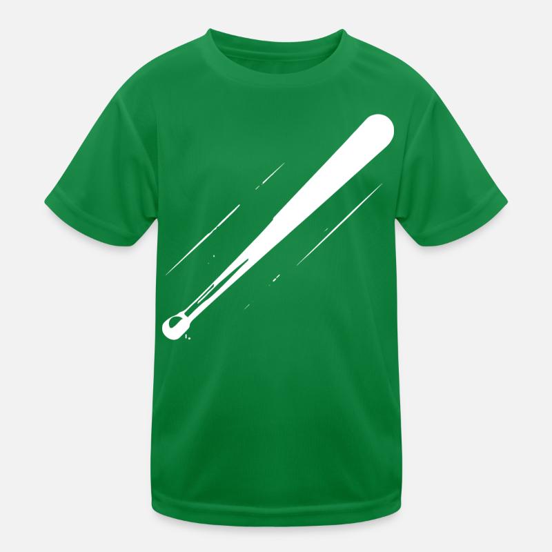 Baseball Bat Drawing Kids Functional T-Shirt