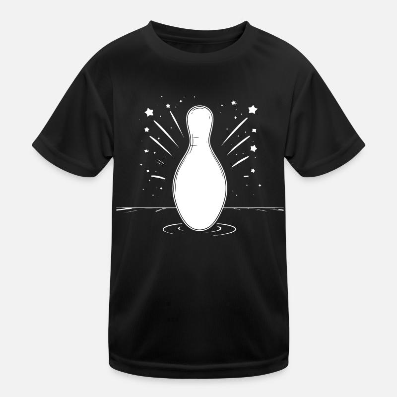 Bowling Pin Kids Functional T-Shirt