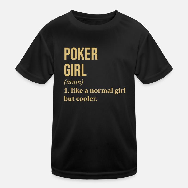 Poker Kinder Funktions-T-Shirt