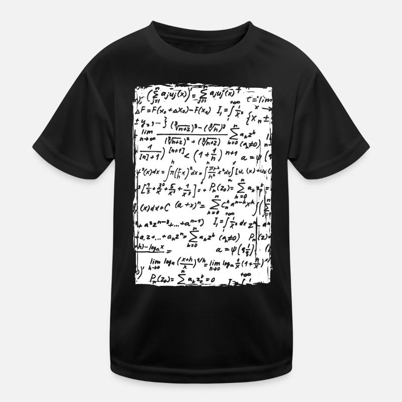 Mathematical Formulas Kids Functional T-Shirt