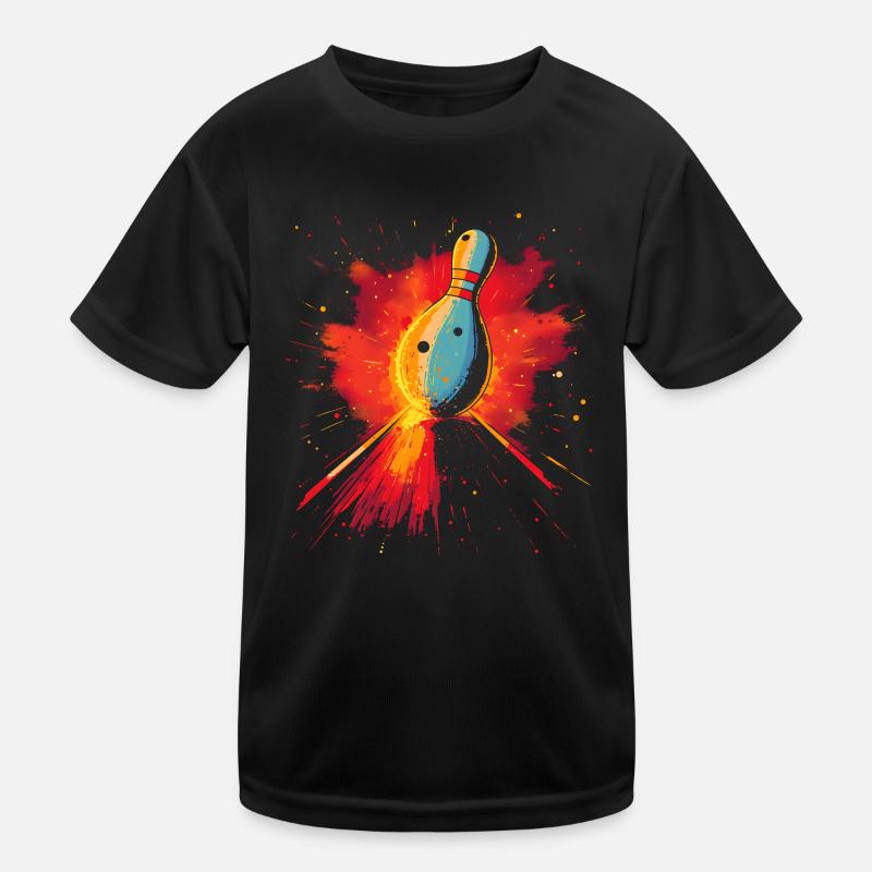 Bowling Retrowave T-shirt sport Enfant