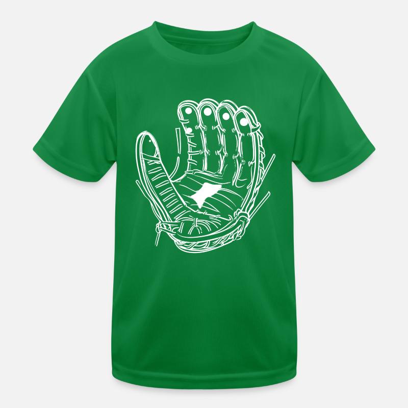 Baseball Handschuh Kinder Funktions-T-Shirt