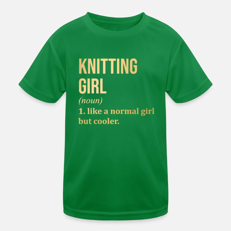 Stricken Kinder Funktions-T-Shirt