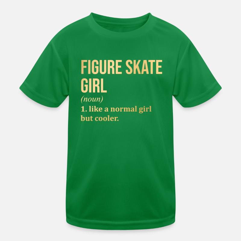 Figure Skating Kids Functional T-Shirt