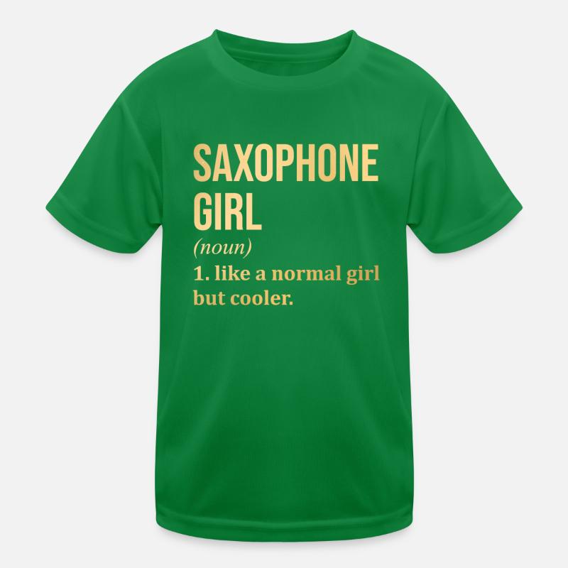 Saxophon Kinder Funktions-T-Shirt