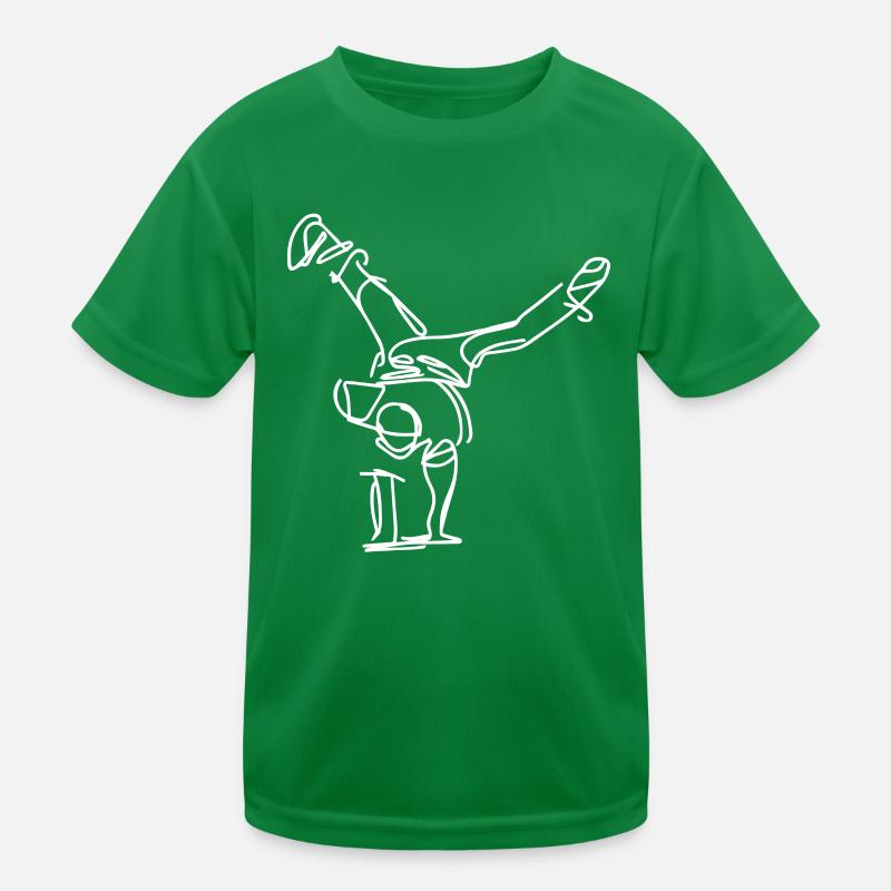 Breakdancer Zeichnung Kinder Funktions-T-Shirt