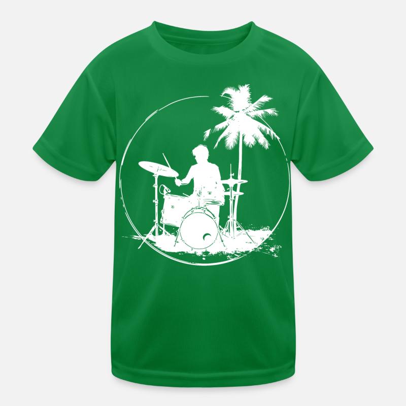 Drummer Kids Functional T-Shirt