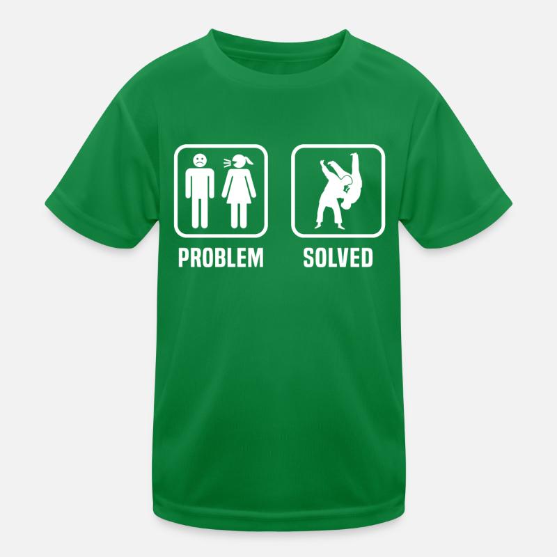 Problem Solved Judo Kids Functional T-Shirt