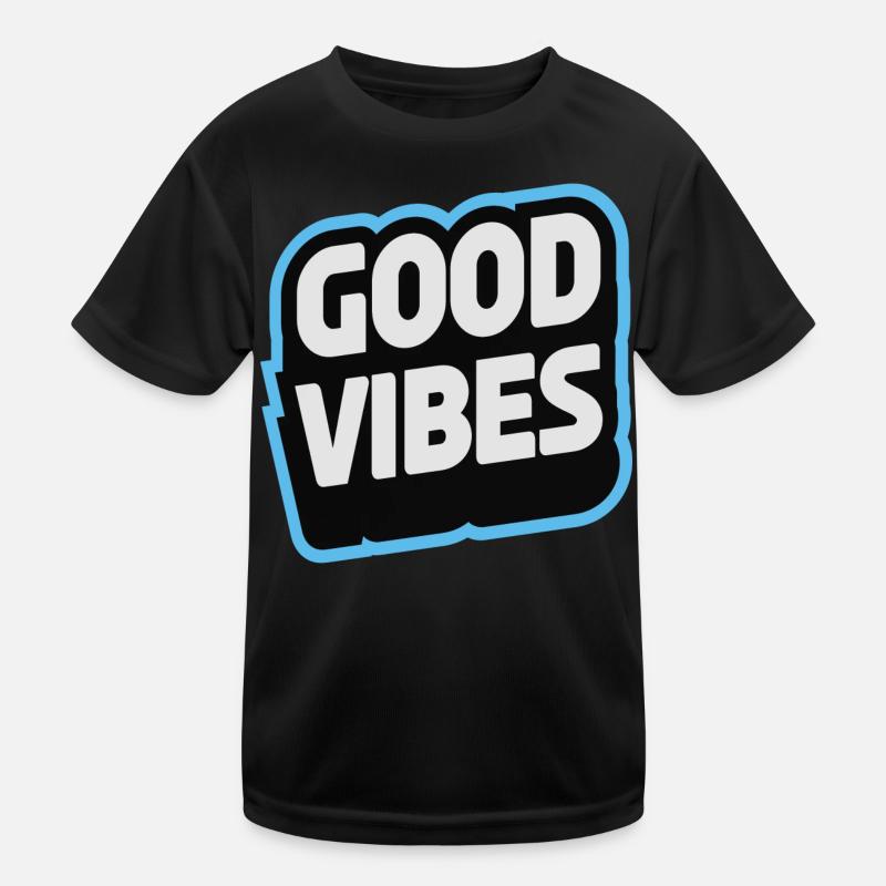 Gute Laune Statement typografisch Kinder Funktions-T-Shirt