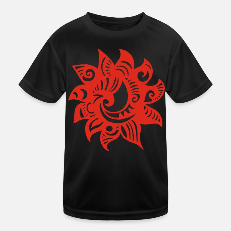 Strange red sun Kids Functional T-Shirt