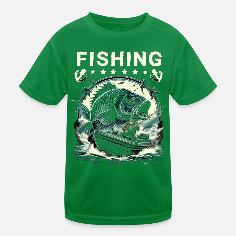 Majestic Carp Vintage Angler Kids Functional T-Shirt