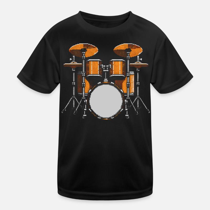Drummer Kids Functional T-Shirt