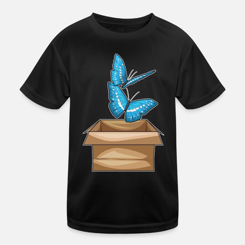 Schmetterling Karton Kinder Funktions-T-Shirt