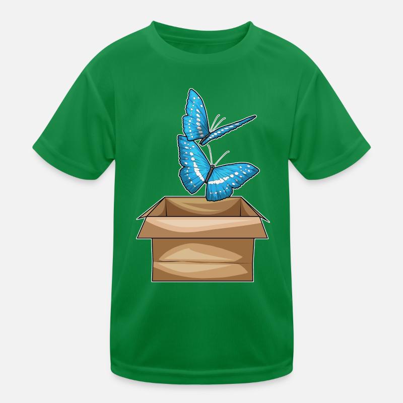 Schmetterling Karton Kinder Funktions-T-Shirt