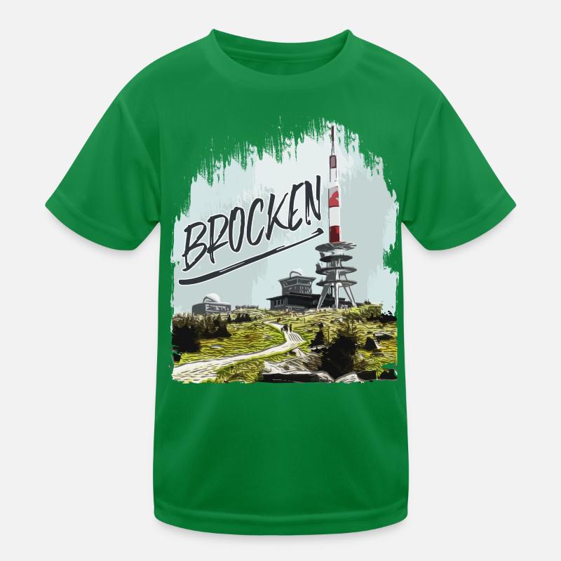 Brocken transmitter and second-hand shop Kids Functional T-Shirt