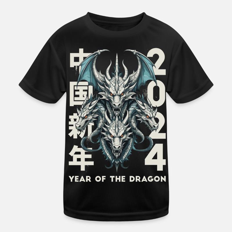 Chinese Dragons Kids Functional T-Shirt