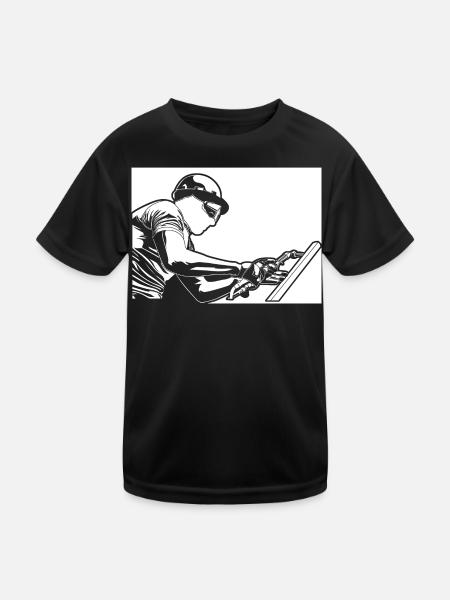 Weld - Kids Functional T-Shirt - black - Front
