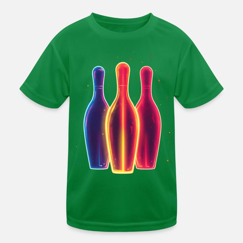 90s Bowling Kids Functional T-Shirt