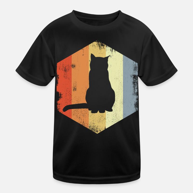 Chat rétro T-shirt sport Enfant