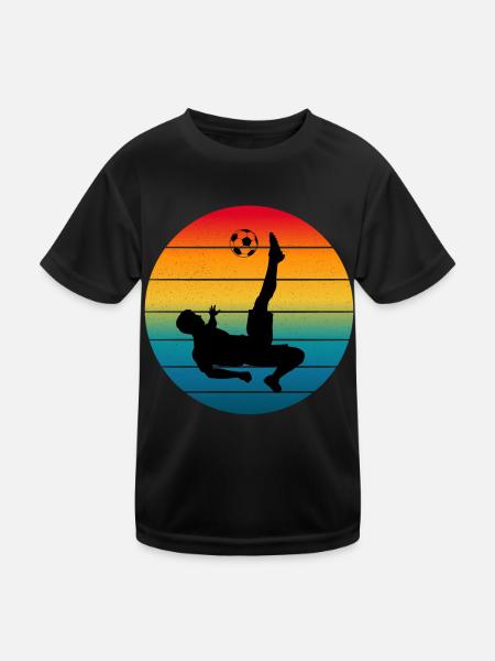 Parade bei Sonnenuntergang: Torhüter-Tauchgang - Kinder Funktions-T-Shirt - Schwarz