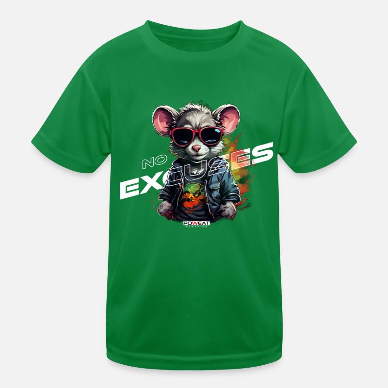 No Excuses Kinder Funktions-T-Shirt