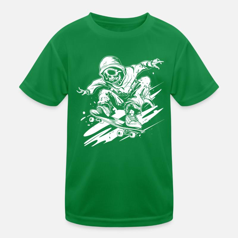 Style de dessin animé de skateboard T-shirt sport Enfant