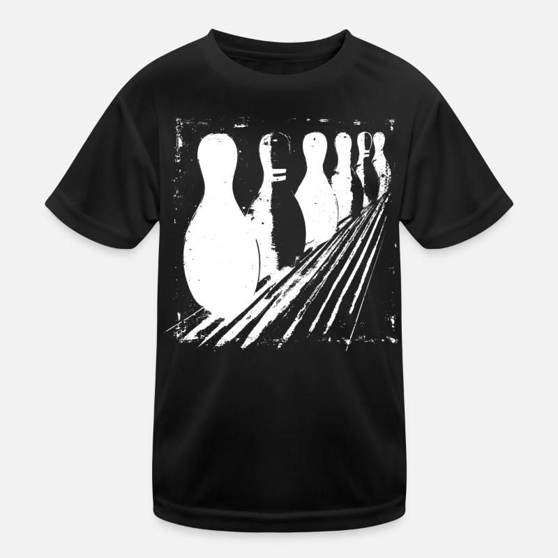 Bowling Pins Kids Functional T-Shirt