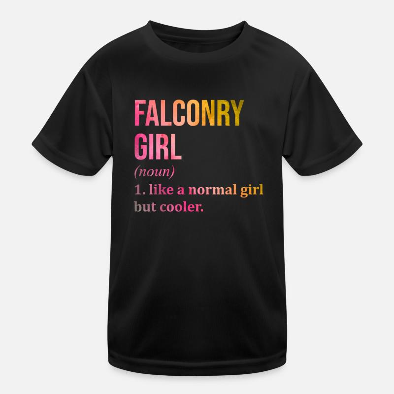 Falknerei Kinder Funktions-T-Shirt